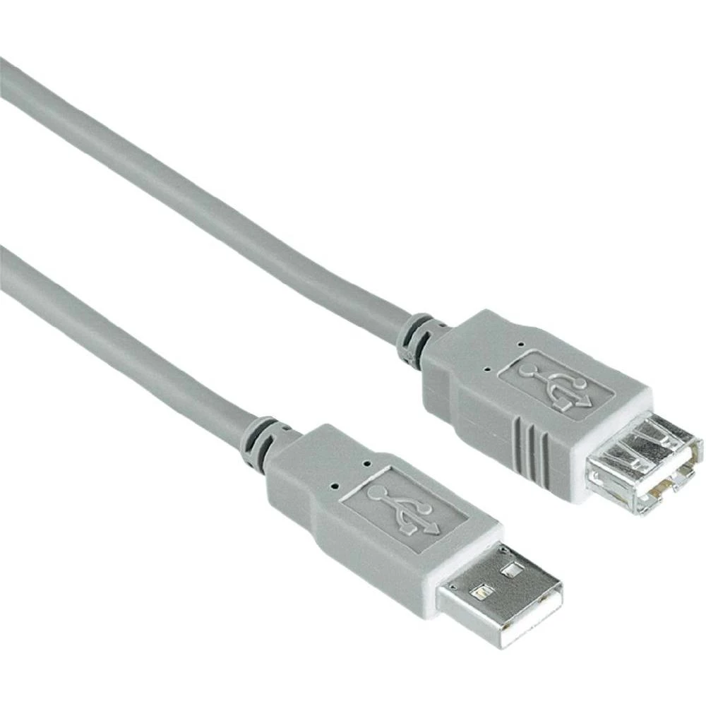 USB 2.0 produžni kabel [1x USB 2.0 utikač A - 1x USB 2.0 utikač A] 1.80 m sivi H slika