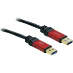 USB 3.0 priključni kabel [1x USB 3.0 utikač A - 1x USB 3.0 utikač A] 2 m crveni,
