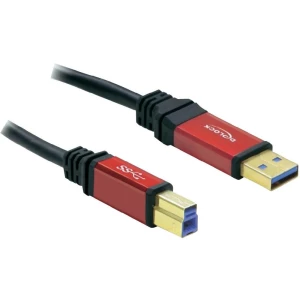 USB 3.0 priključni kabel [1x USB 3.0 utikač A - 1x USB 3.0 utikač B] 1 m crveni, slika