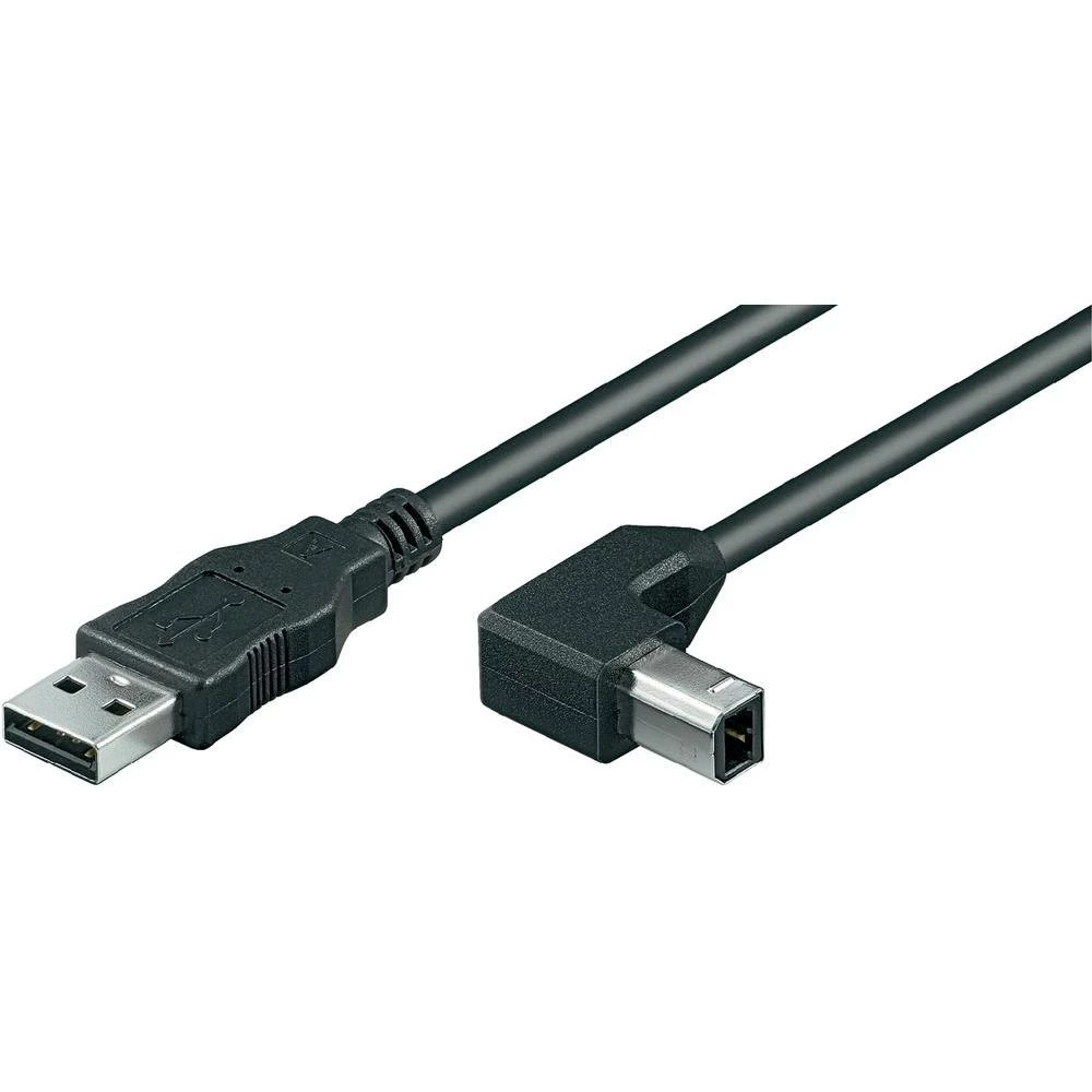 USB 2.0 priključni kabel [1x USB 2.0 utikač A - 1x USB 2.0 utikač B] 1 m Goobay slika