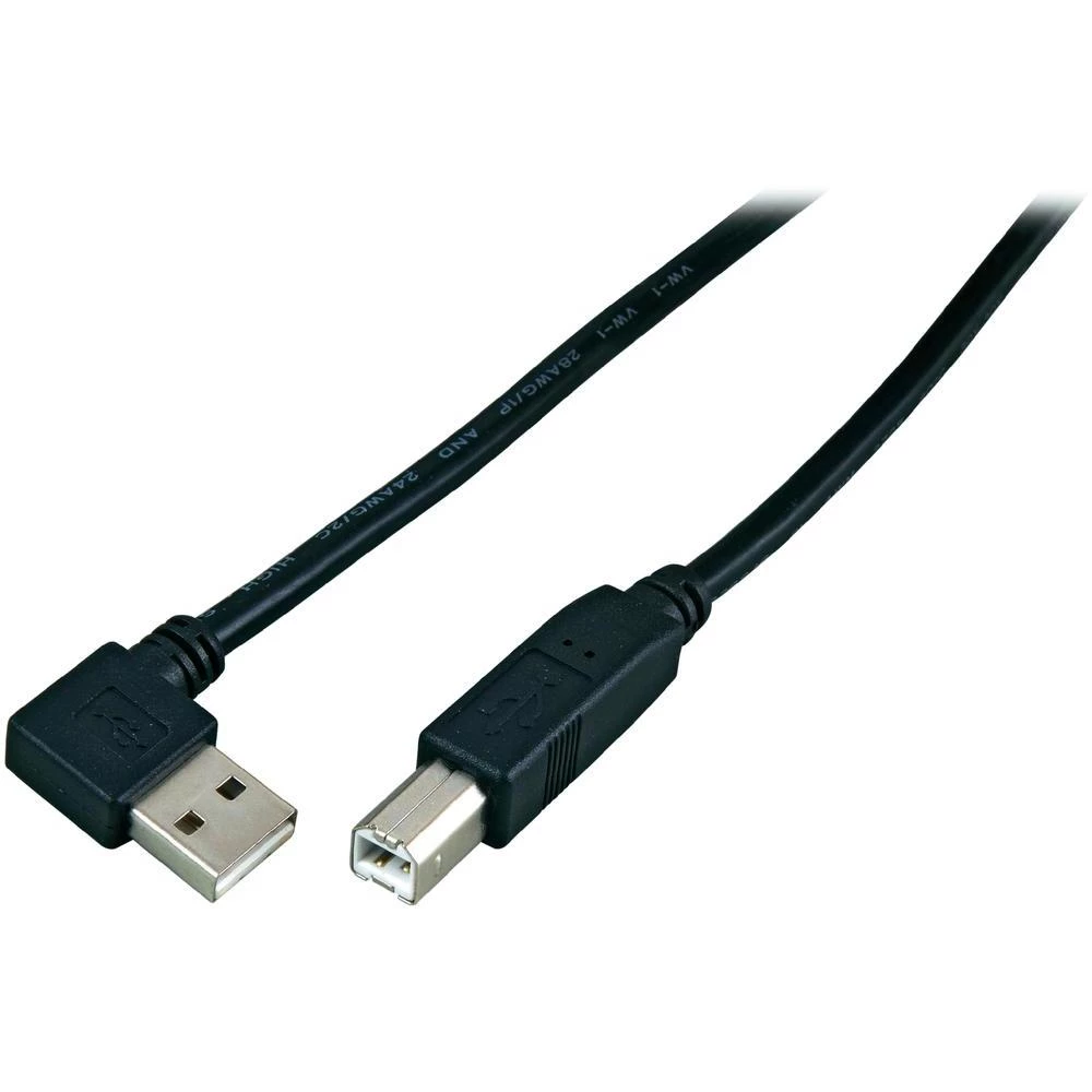 USB 2.0 priključni kabel [1x USB 2.0 utikač A - 1x USB 2.0 utikač B] 1.80 m crni slika