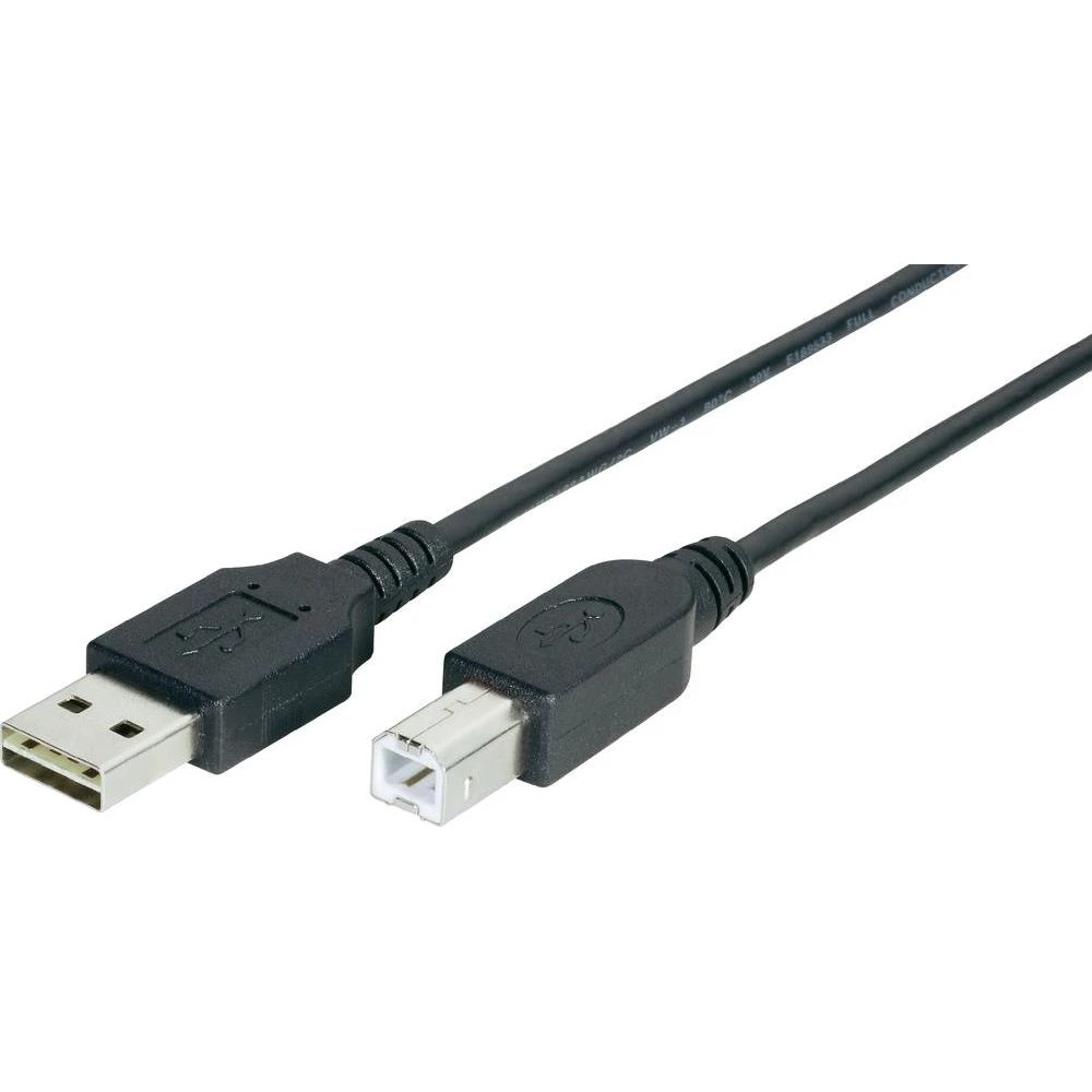 USB 2.0 priključni kabel [1x USB 2.0 utikač A - 1x USB 2.0 utikač B] obostrana p slika