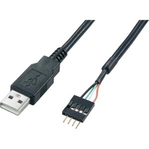 USB 2.0 priključni kabel [1x USB 2.0 utikač A - 1x USB 2.0 utikač unutarnji 4pol slika