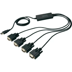 USB 2.0 priključni kabel [1x USB 2.0 utikač A - 4x D-SUB utikač 9pol.] 1.50 m cr slika