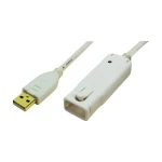 USB 2.0 produžni kabel [1x USB 2.0 utikač A - 1x USB 2.0 utikač A] 12 m bijeli p