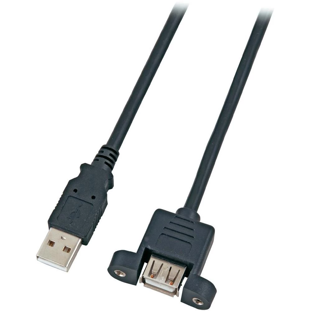 USB 2.0 produžni kabel [1x USB 2.0 utikač A - 1x USB 2.0 utikač A] 3 m crni slika