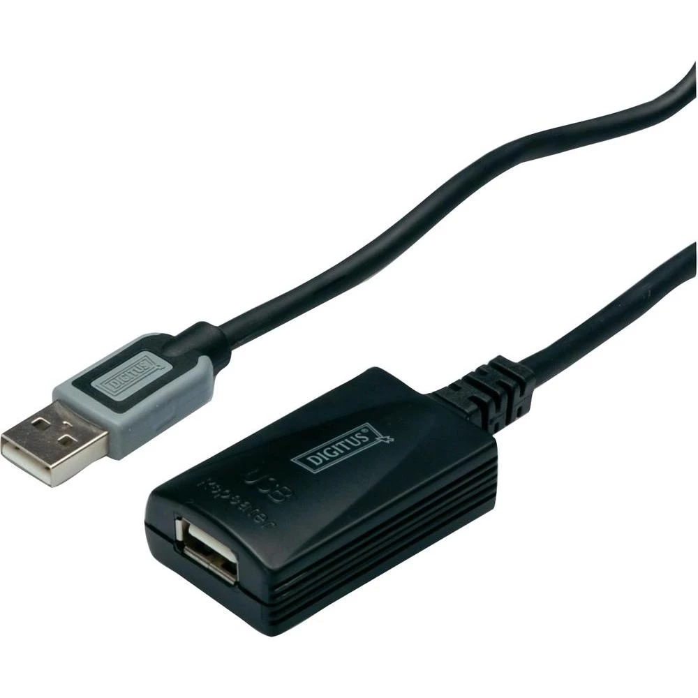 USB 2.0 produžni kabel [1x USB 2.0 utikač A - 1x USB 2.0 utikač A] 5 m Digitus c slika