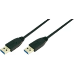 USB 3.0 priključni kabel [1x USB 3.0 utikač A - 1x USB 3.0 utikač A] 3 m crni Lo