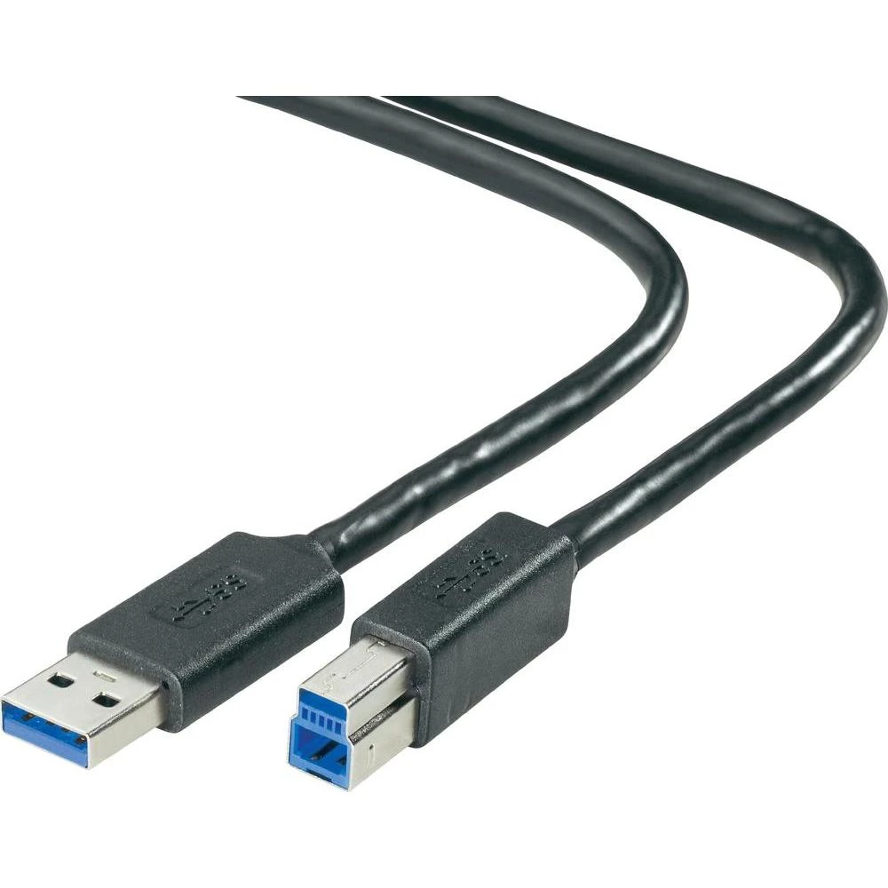 USB 3.0 priključni kabel [1x USB 3.0 utikač A - 1x USB 3.0 utikač B] 0.90 m Belk slika