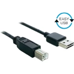 USB 2.0 priključni kabel [1x USB 2.0 utikač A - 1x USB 2.0 utikač B] 1 m crni po