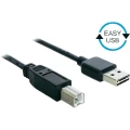 USB 2.0 priključni kabel [1x USB 2.0 utikač A - 1x USB 2.0 utikač B] 1 m crni po slika