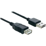 USB 2.0 priključni kabel [1x USB 2.0 utikač A - 1x USB 2.0 utikač A] 3 m crni po