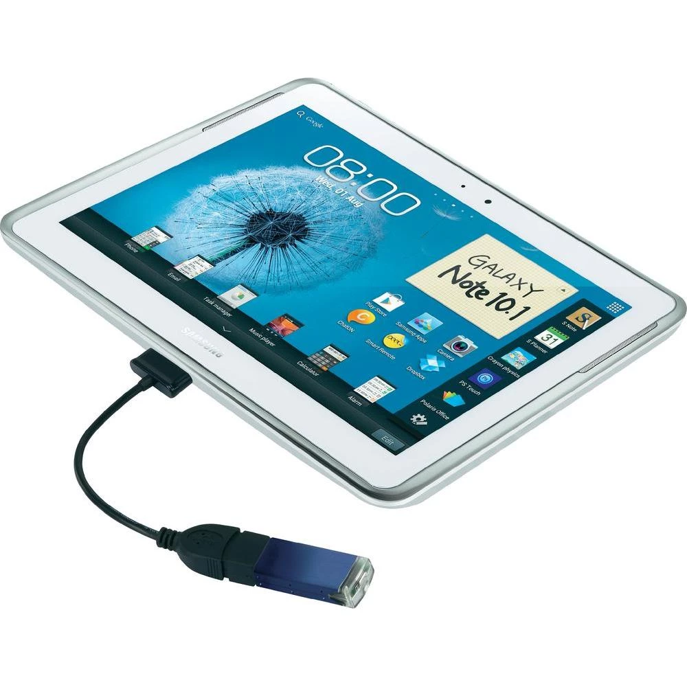 USB 2.0 priključni kabel [1x Samsung utikač - 1x USB 2.0 utikač A] 0.10 m crni s slika