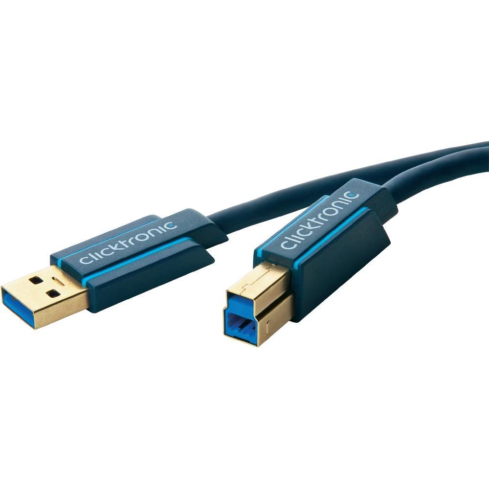 USB 3.0 priključni kabel [1x USB 3.0 utikač A - 1x USB 3.0 utikač B] 0.50 m plav slika