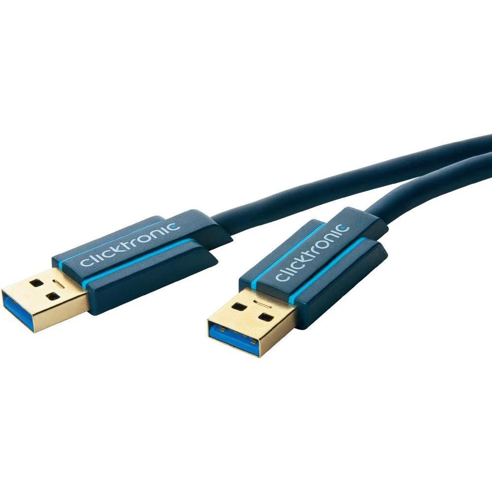 USB 3.0 priključni kabel [1x USB 2.0 utikač A - 1x USB 2.0 utikač A] 0.50 m plav slika