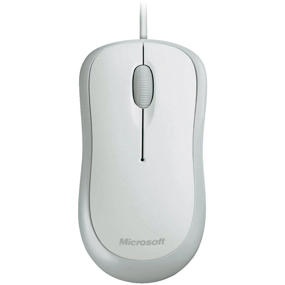 Optička miš Microsoft Basic, bijele boje 4YH-00008 slika