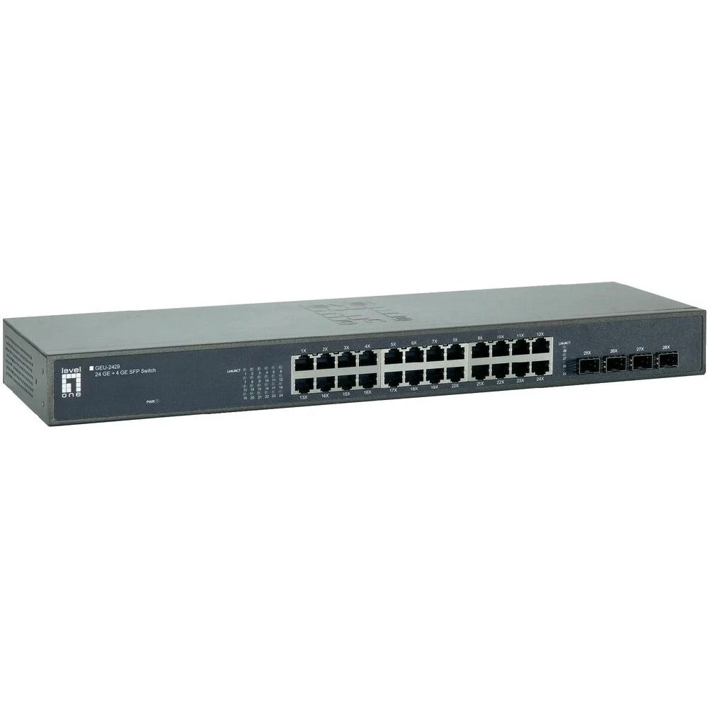 19'' mrežni Switch uređaj RJ45/SFP GEU-2429 LevelOne 28-portni 1000 MBit/s slika