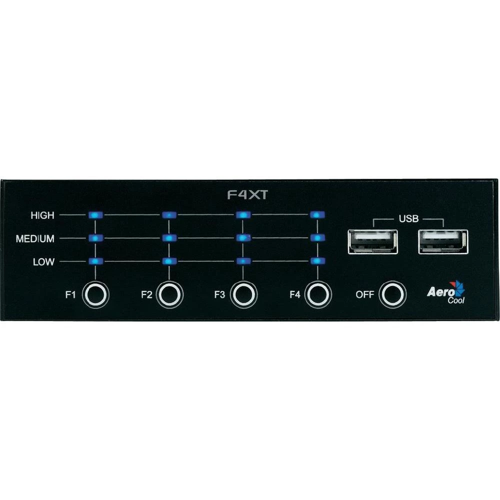 Upravljač ventilatora F4XT Aerocool 13,32 cm (5,25'') 4x slika