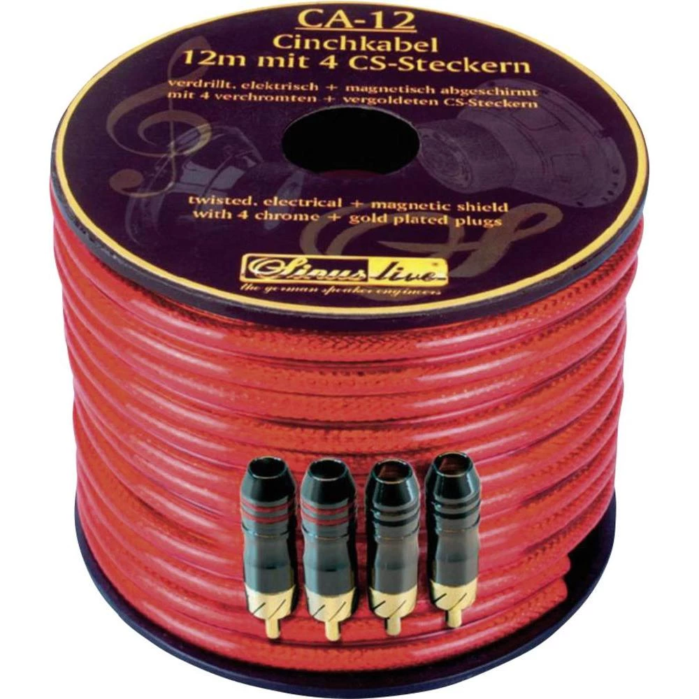 Kabel CA-12 s 4 Cinch utiča Sinuslive slika