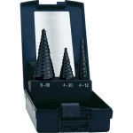 Set stupnjevitih svrdla HSS 3-dijelni 4 - 12 mm, 4 - 20 mm, 6 - 30 mm TiAIN Exac