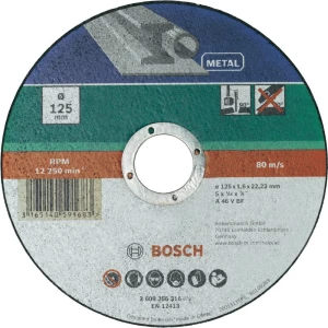 Rezna ploča ravna 2609256314 za metal Bosch promjera 115 mm 1 kom. slika