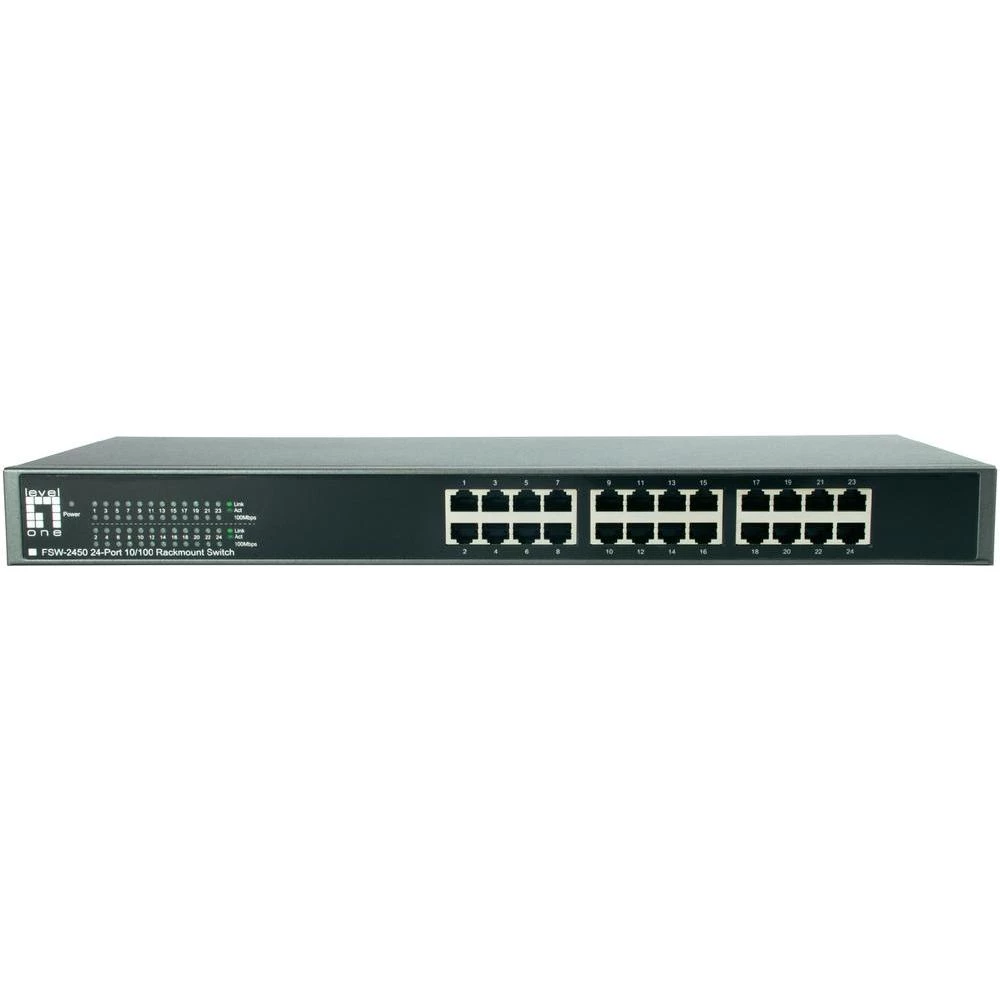 19'' mrežni Switch uređaj RJ45 FSW-2450 LevelOne 24-portni 100 MBit/s slika