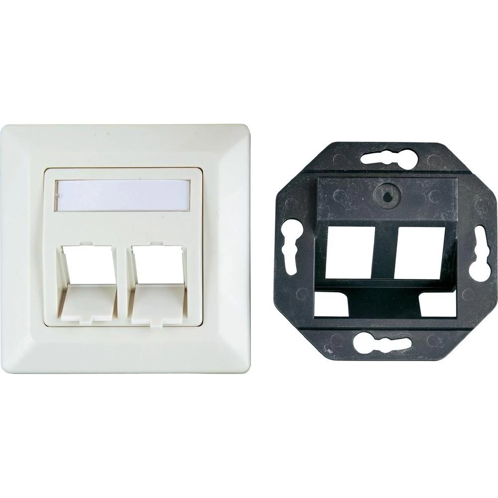 Ugradbena mrežna utičnica CAT 6A EFB Elektronik, s centralnom pločom i okvirom 2 slika