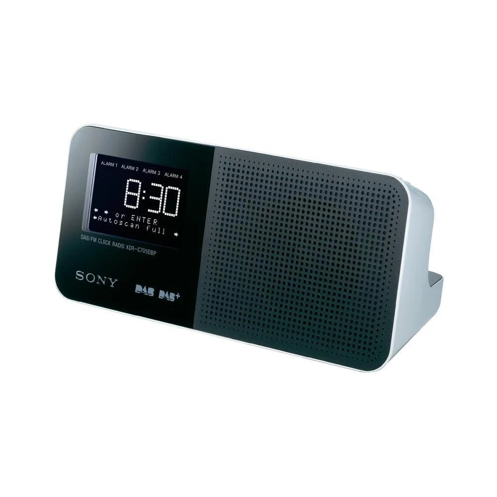 DAB+ radio XDR-C706DBP Sony, radio budilica crna slika
