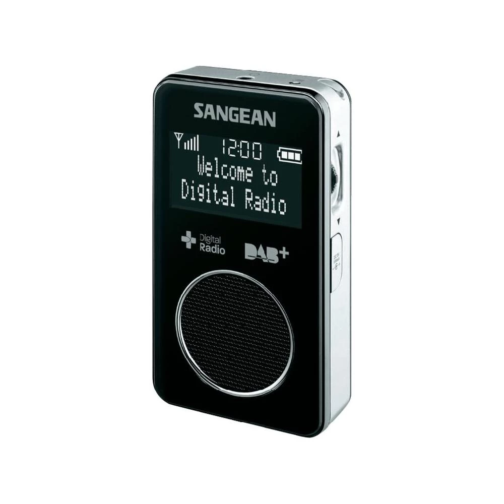 DAB+ radio DPR-34+ Sangean, džepni radio, punjivi crna slika