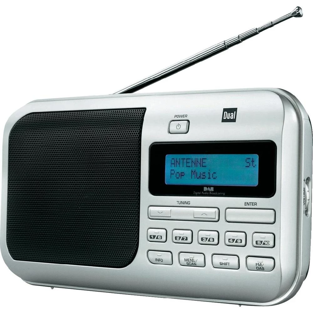 DAB+ radio DAB 4 Dual, putni radio, srebrna slika