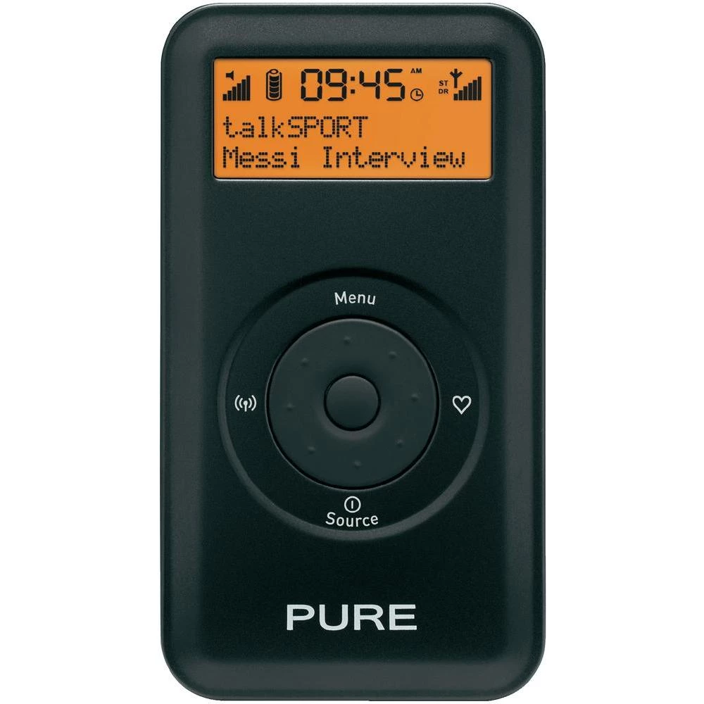 DAB+ radio Move 2500 Pure, džepni radio, punjivi crna slika