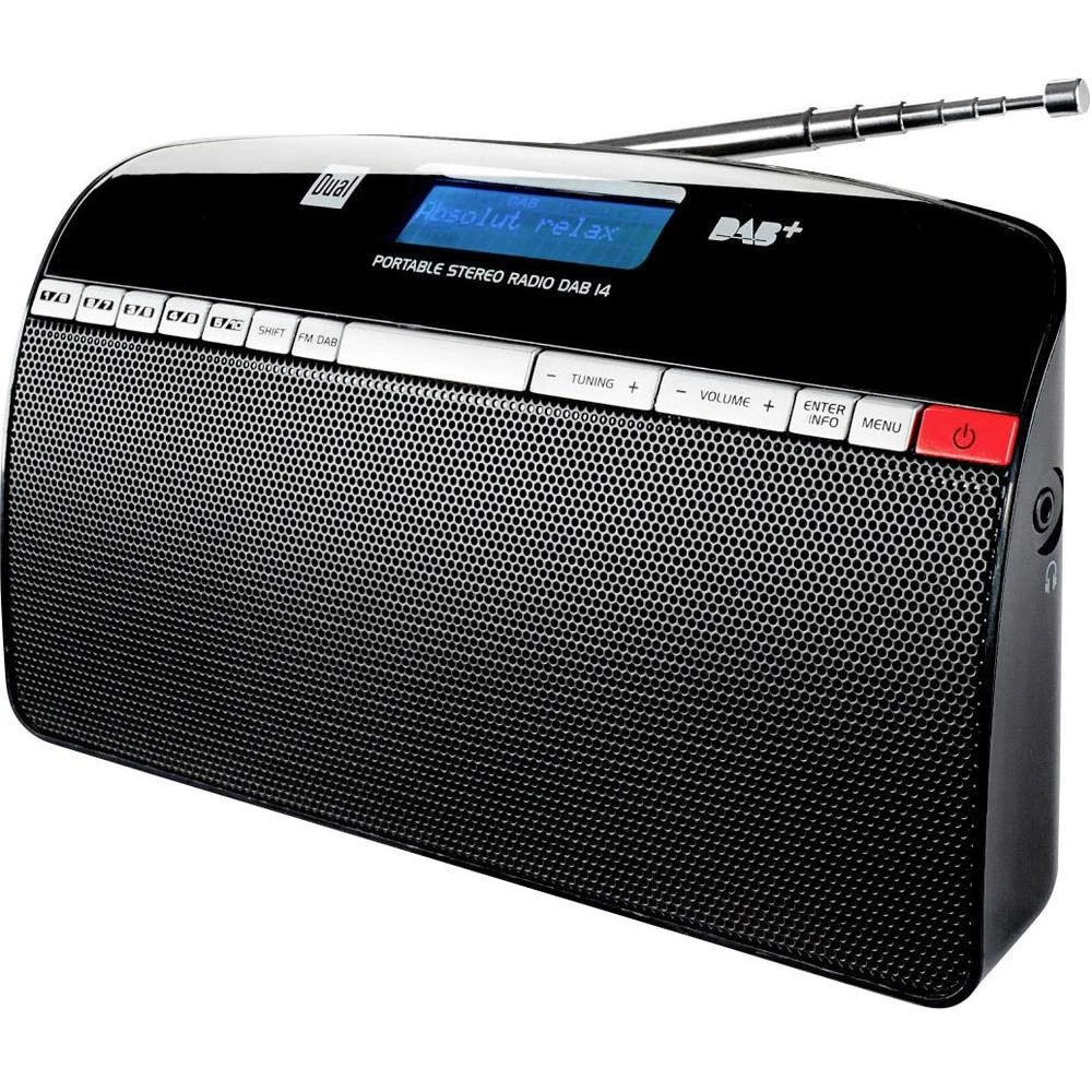 DAB+ radio DAB 14 Dual, putni radio crna slika