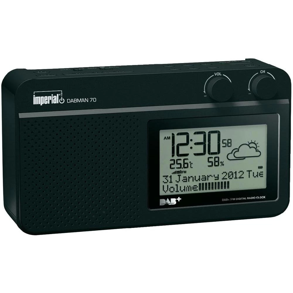 DAB+ radio Dabman 70 Imperial, putni radio crna slika