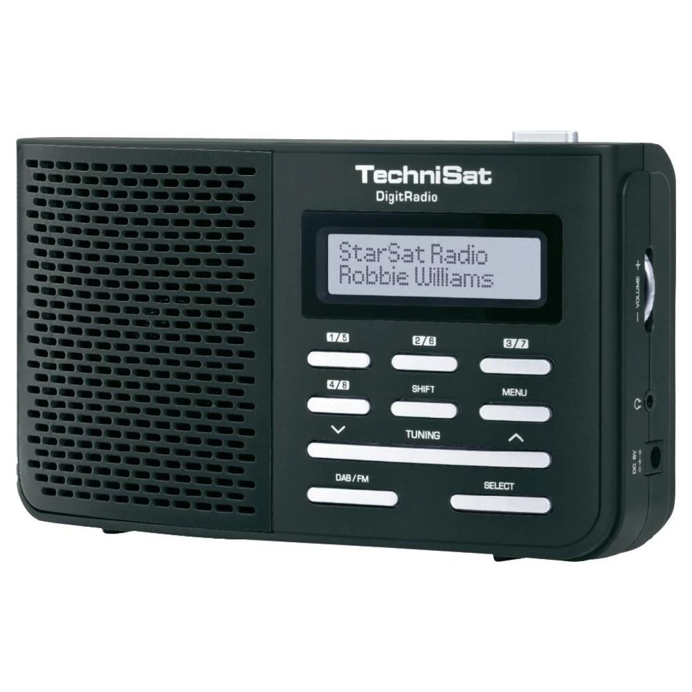 DAB+ radio DigitRadio 210 TechniSat, putni radio crna slika