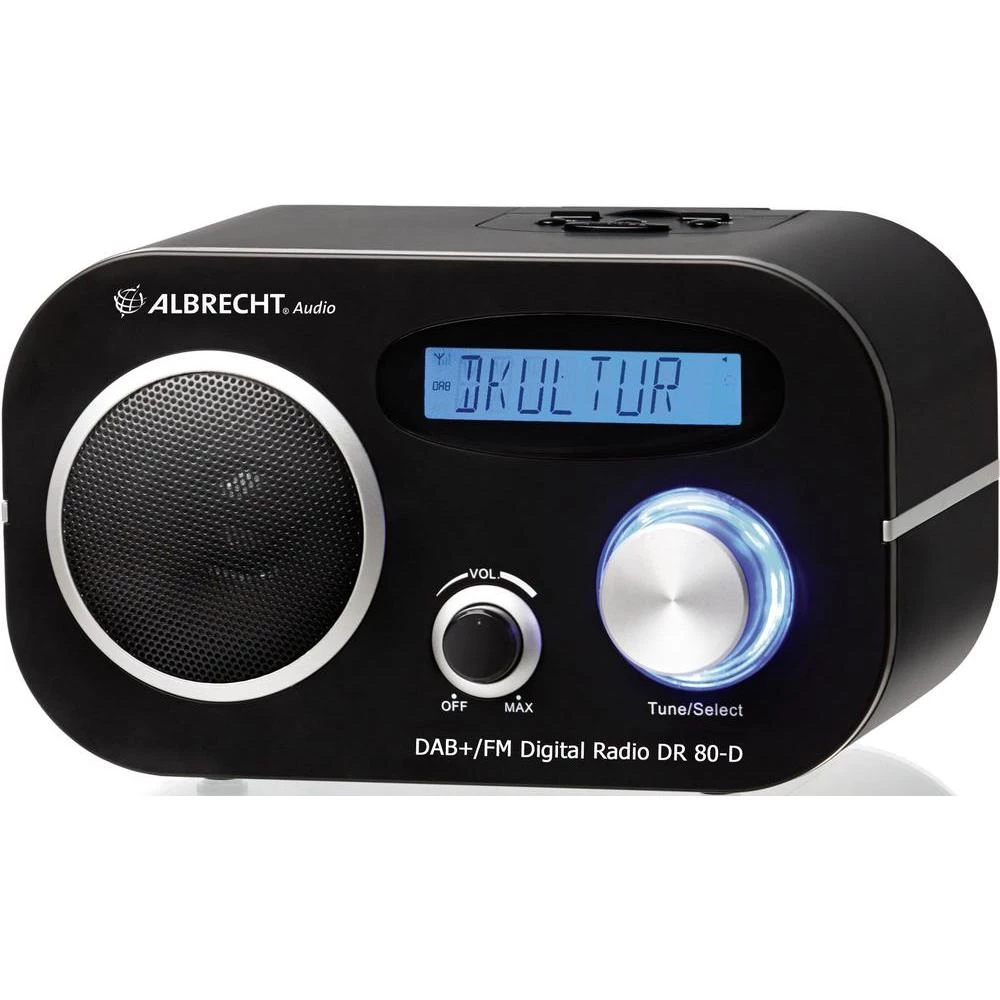 DAB+ radio DR 80 D Albrecht, stolni radio crna slika