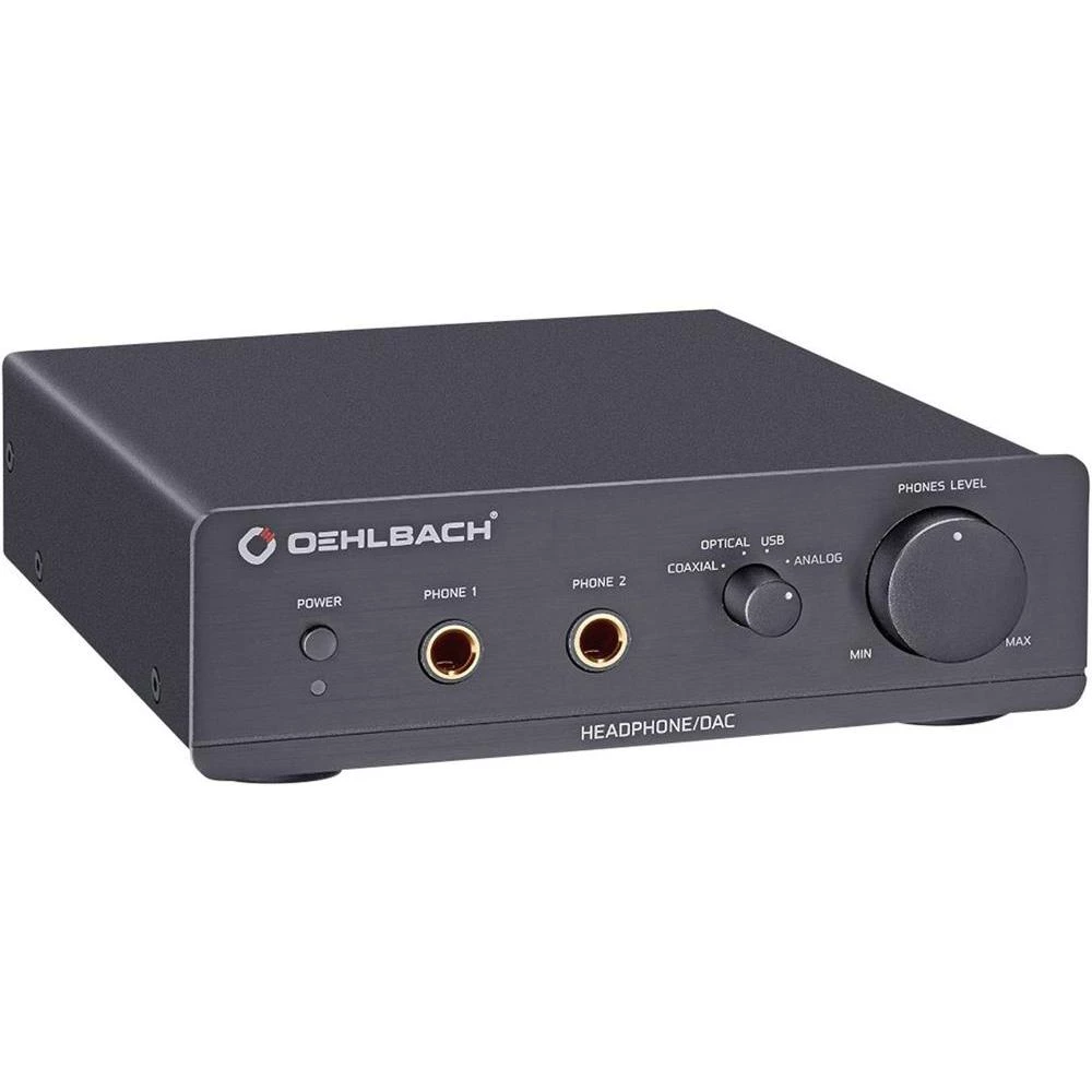 Pojačalo za slušalice s integriranim DA konvertorom XXL DAC Ultra Oehlbach crna slika