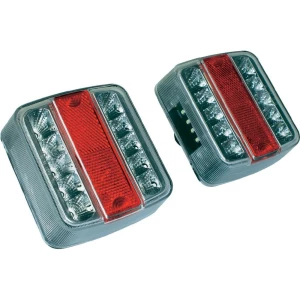 EAL LED stražnje svjetlo komplet, crvena, srebrna 12 10103 slika