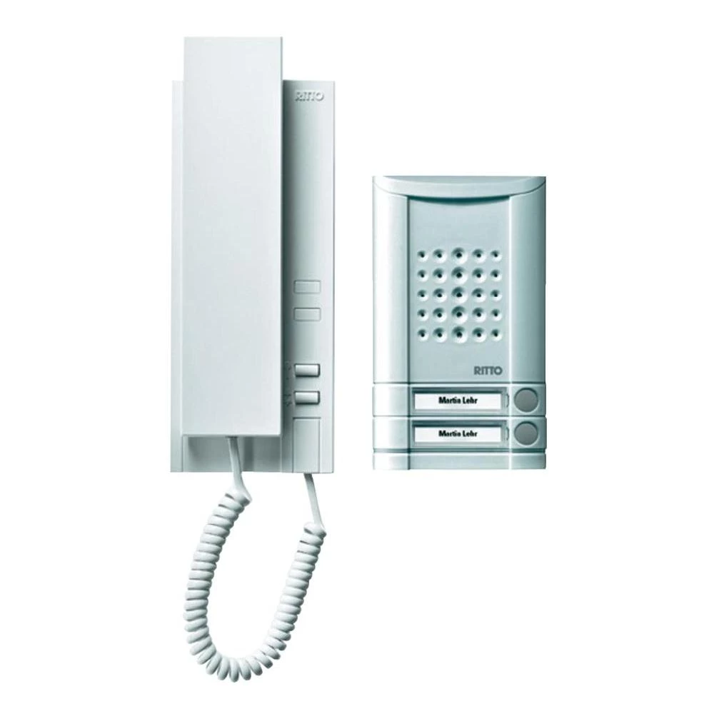 Portafon s kablom, komplet Ritto by Schneider 1673220 2 obiteljska kuća, alumini slika