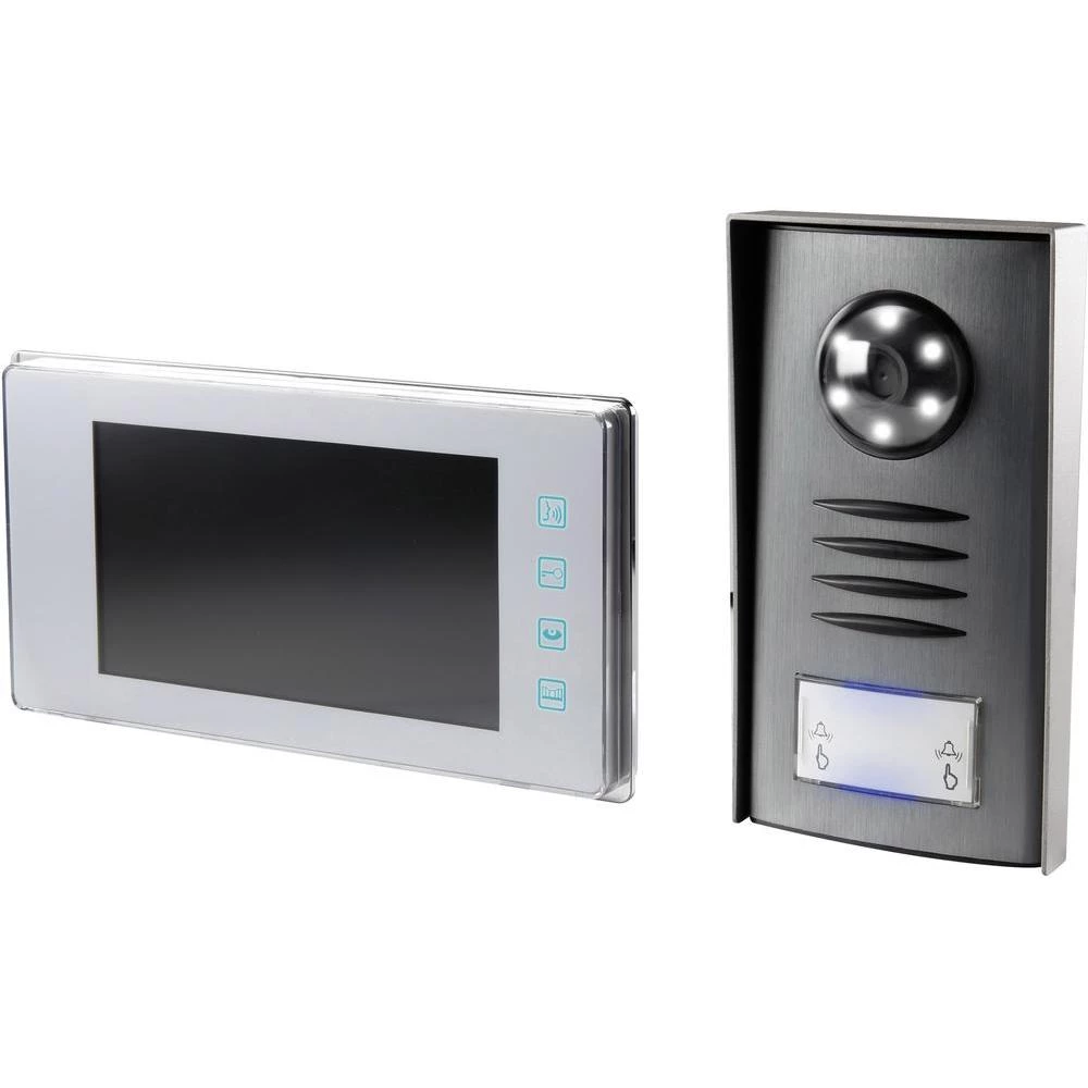 Video portafon komplet s kablom Renkforce 1275881 za 1 obiteljsku kuću srebrna slika