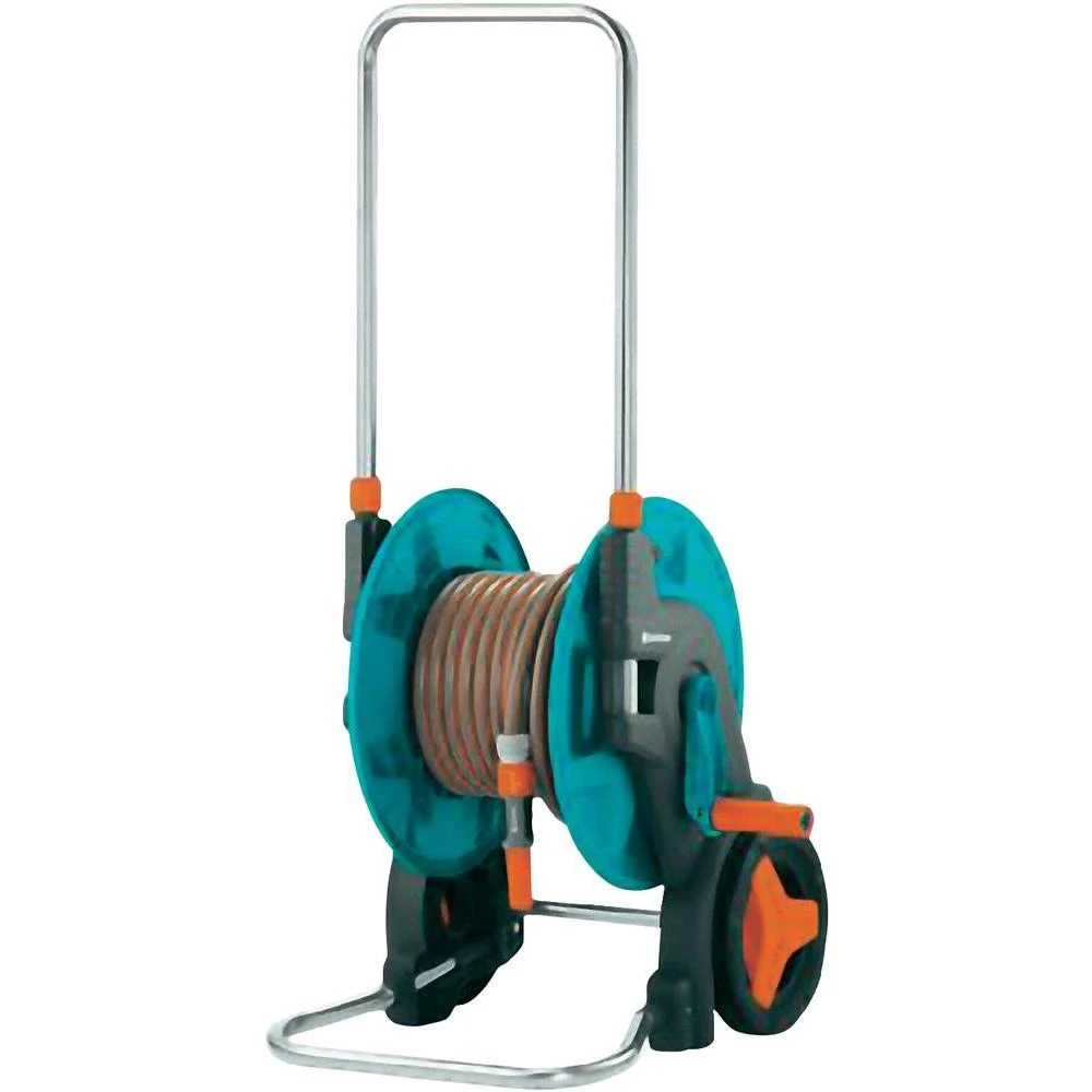 Kolica za vrtno crijevo GARDENA 08001-20 1/2 inča 20 m siva, narančasta, zelena slika