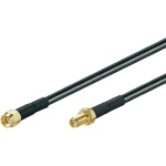 WLAN-antena - produžni kabel [1x RP-SMA-priključak - 1x RP-SMA-utičnica] 1 m crn