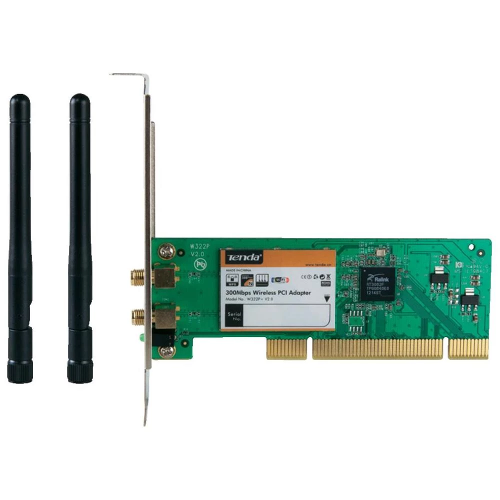 WLAN Plug-in kartica PCI 300 MBit/s Tenda W322P+ slika