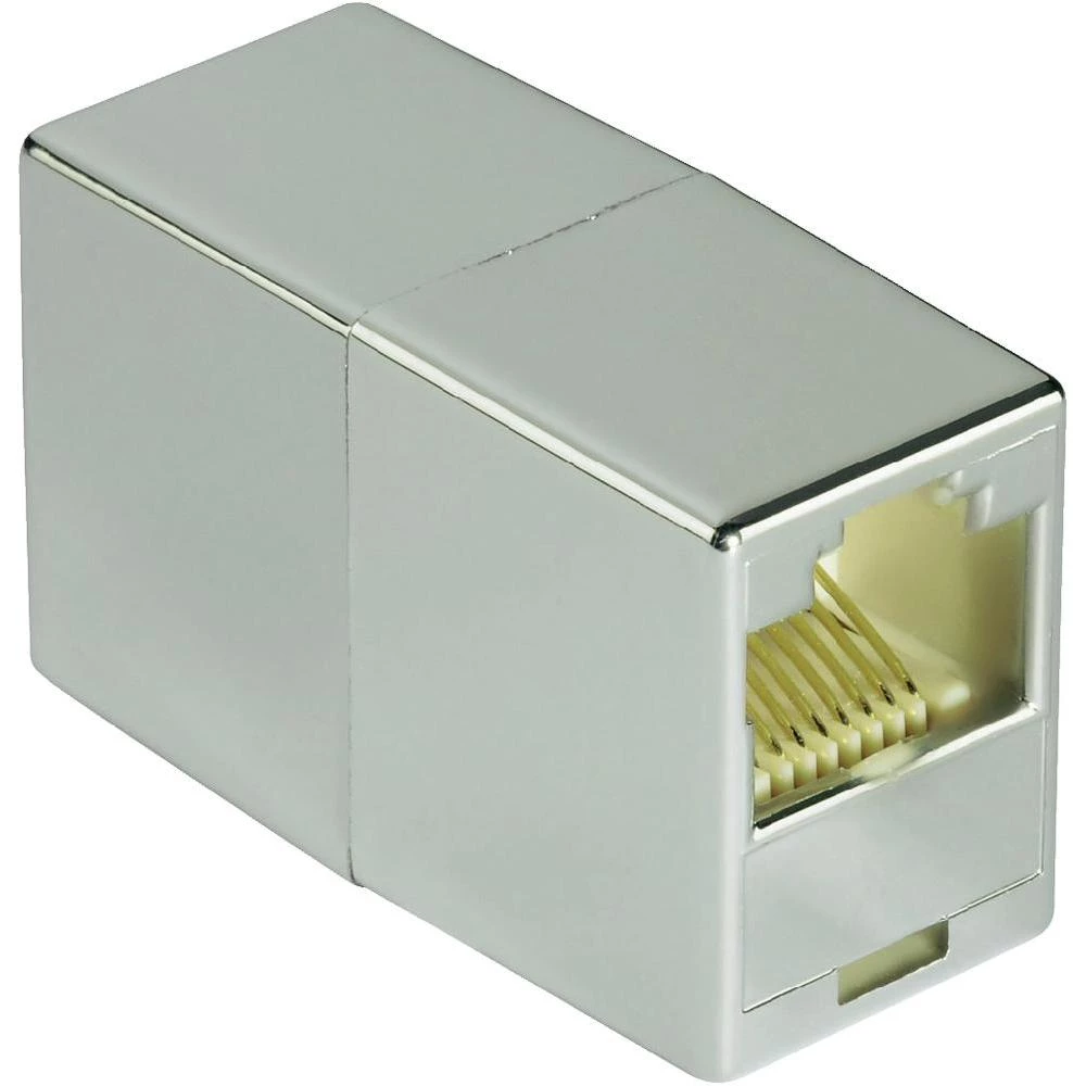 RJ45 strujni adapter CAT 5e [1x RJ45 utikač - 1x RJ45 utikač] 0 m Hama sivi slika