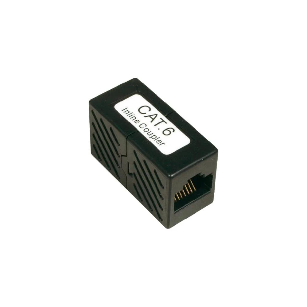 RJ45 strujni adapter CAT 6 [1x RJ45 utikač - 1x RJ45 utikač] 0 m crni slika