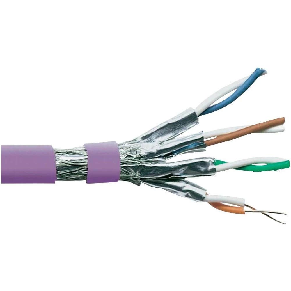 Kabel Cat.7 S/FTP dvostruki 4 x 2 x AWG 23/1 ljubičasti metražna roba slika