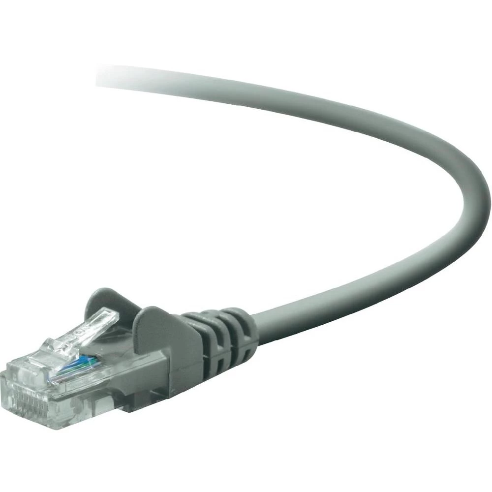RJ45 mrežni kabel CAT 5e U/UTP [1x RJ45 utikač - 1x RJ45 utikač] 2 m sivi zaštić slika