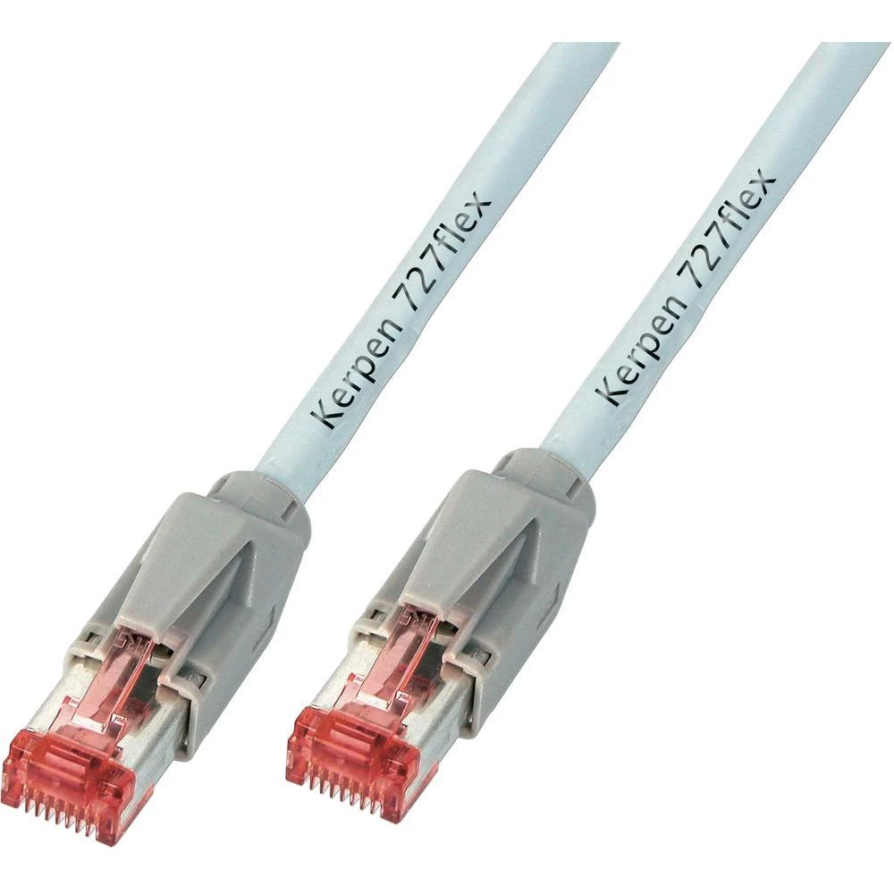 RJ45 mrežni kabel CAT 6 S/FTP [1x RJ45 utikač - 1x RJ45 utikač] 0.50 m sivi neza slika