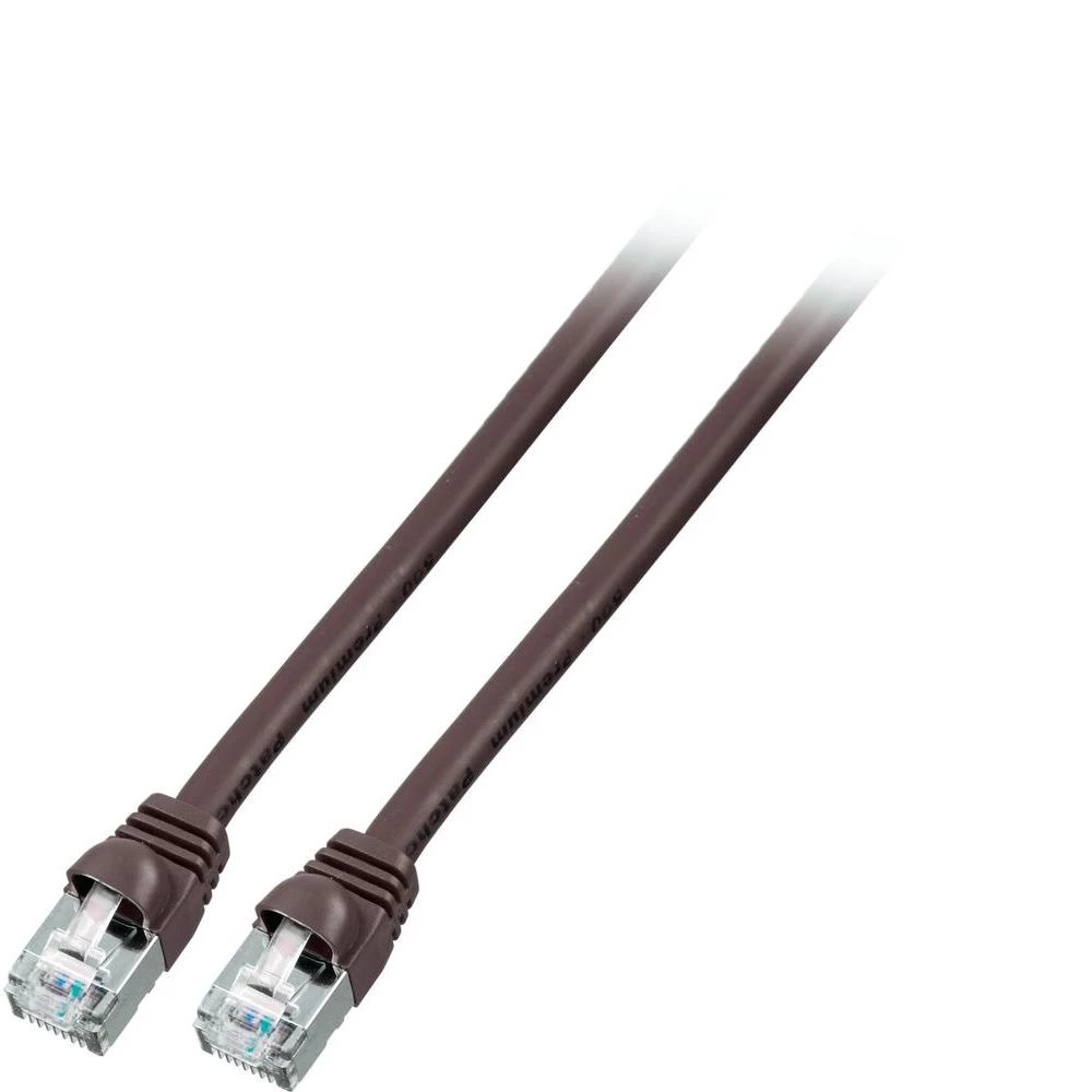 RJ45 mrežni kabel CAT 6 S/FTP [1x RJ45 utikač - 1x RJ45 utikač] 3 m crni s UL ce slika