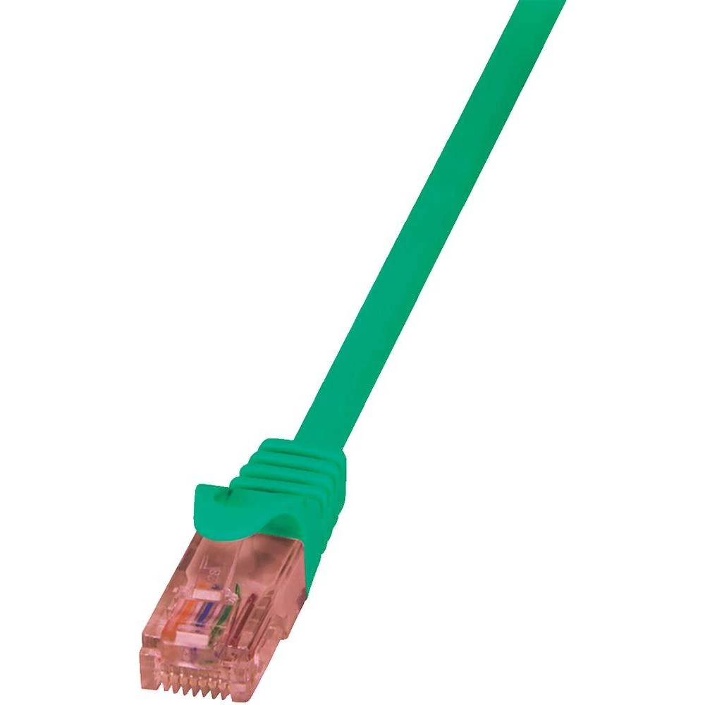 RJ45 mrežni kabel CAT 6 U/UTP [1x RJ45 utikač - 1x RJ45 utikač] 0.25 m zeleni ne slika
