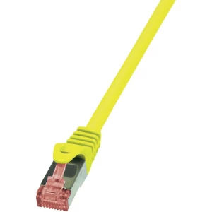 RJ45 mrežni kabel CAT 6A S/FTP [1x RJ45 utikač - 1x RJ45 utikač] 1.50 m žuti nez slika